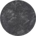 Bruno Banani Hochflor-Teppich Grau Rund Uni-Design Bild 3
