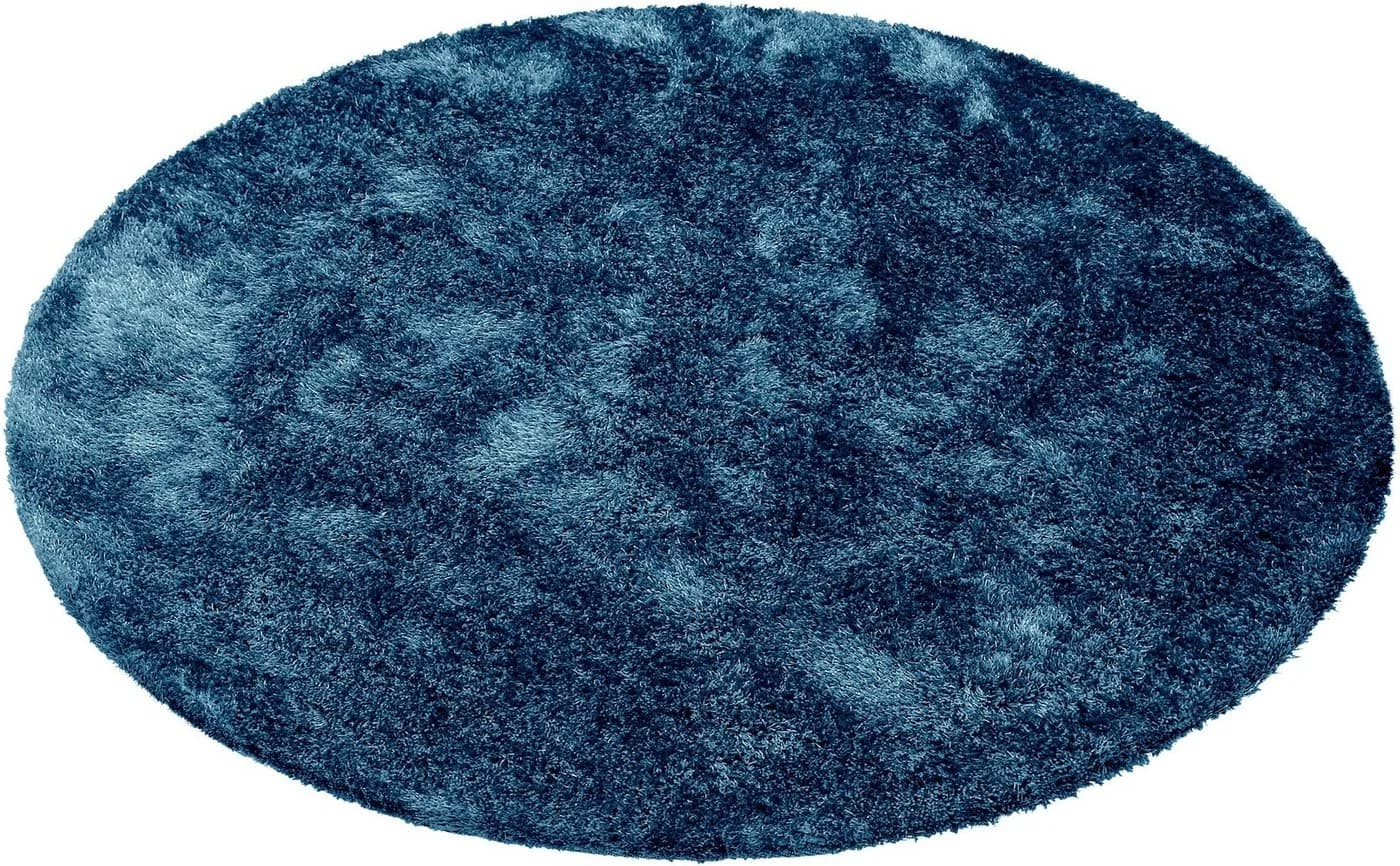 Bruno Banani Hochflor-Teppich Dana Blau Rund 140cm - Bild 3