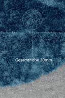 Bruno Banani Hochflor-Teppich Dana Blau Rund 140cm Bild 5