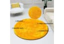 Bruno Banani Hochflor-Teppich Dana Gelb Rund 140cm Uni Bild 1