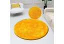Bruno Banani Hochflor-Teppich Dana Gelb Rund 140cm Uni Bild 2