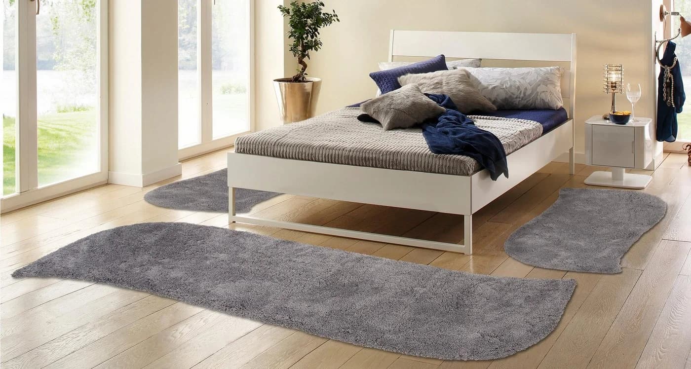 OTTO HOME Hochflor-Bettumrandung Desner Grau 3-tlg. - Bild 4