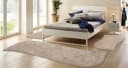OTTO HOME Hochflor-Bettumrandung Desner 3-tlg. Beige U-Form Bild 1