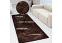 Bruno Banani Hochflor-Läufer Dana Uni Braun 67x250 cm Bild 1