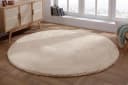 OTTO HOME Fellteppich Rabbit Beige Rund 200cm Kunstfaser Bild 1