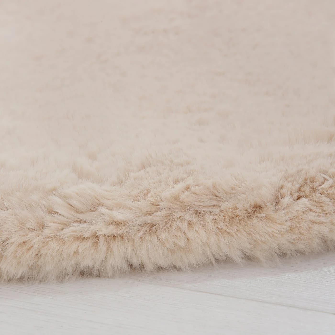 OTTO HOME Fellteppich Rabbit Beige Rund 200cm Kunstfaser - Bild 4
