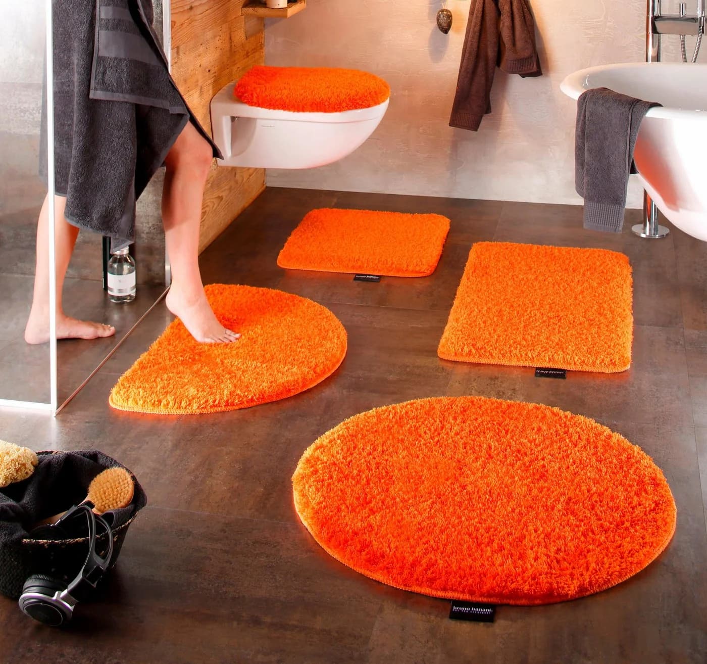 Bruno Banani Badteppich Lana 3-tlg. Set Orange - Bild 4