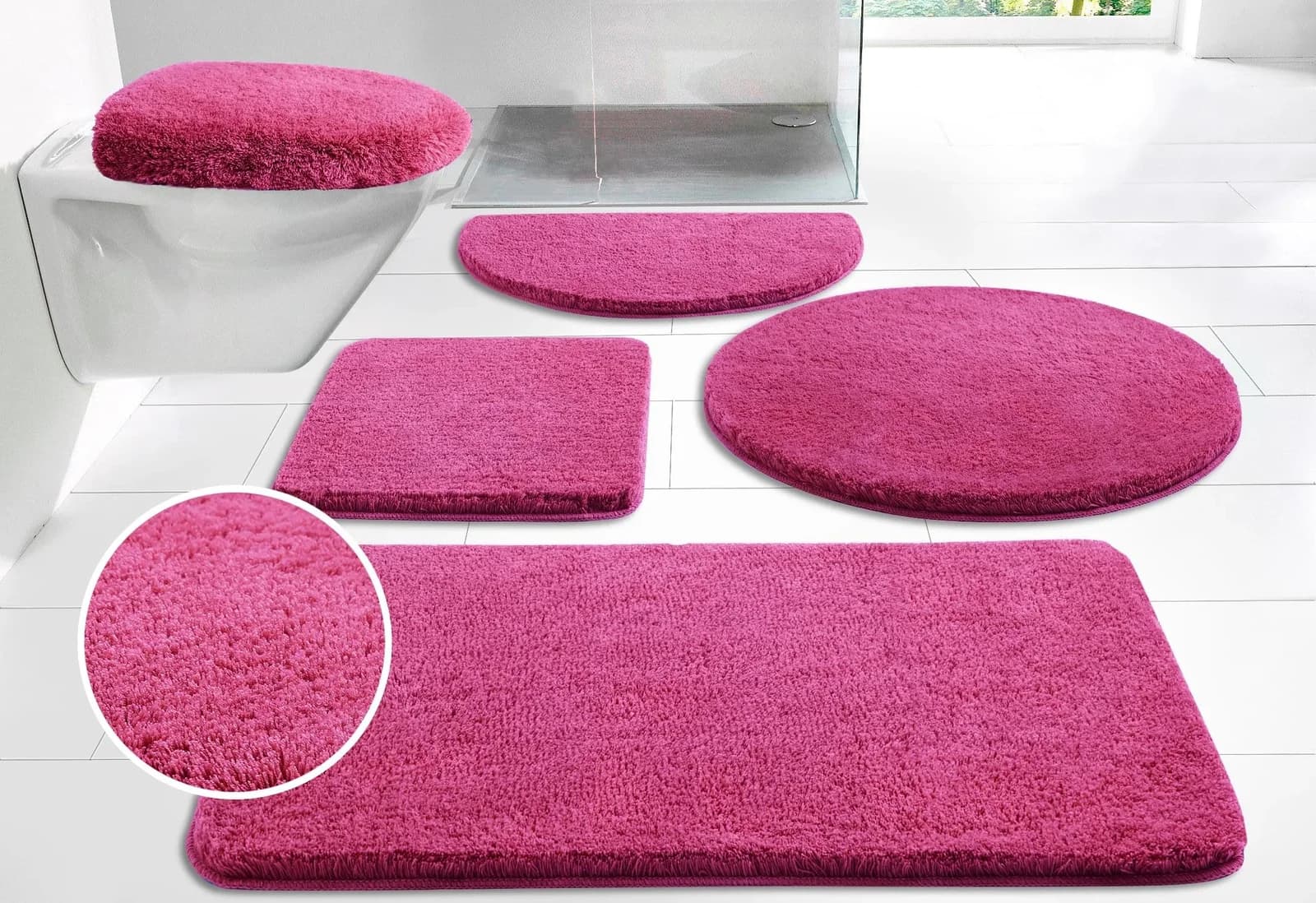 Badematte MY HOME Merida Badvorleger Badezimmer Teppich