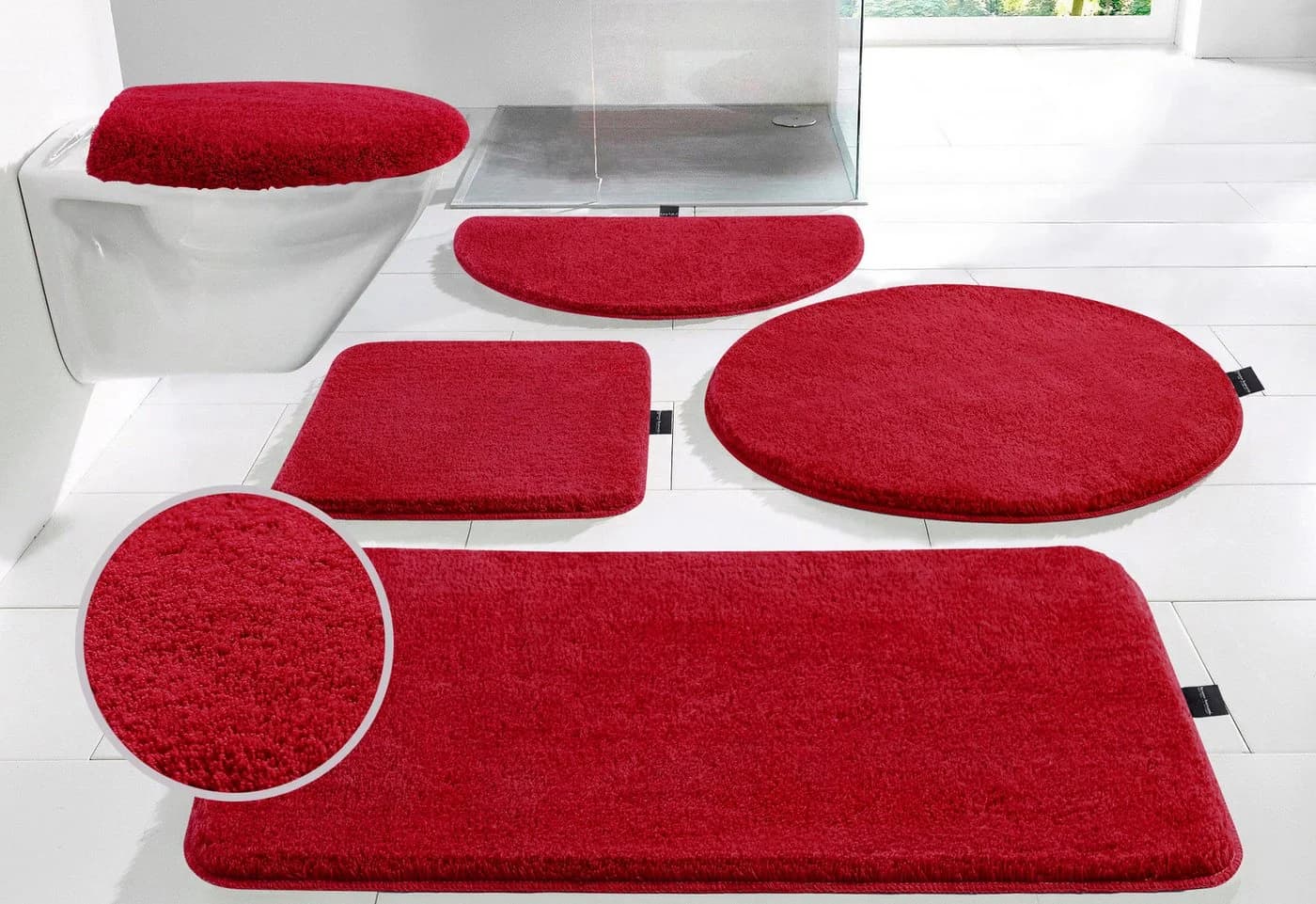 Bruno Banani Badematte Lana Unifarben Raspberry - Bild 2