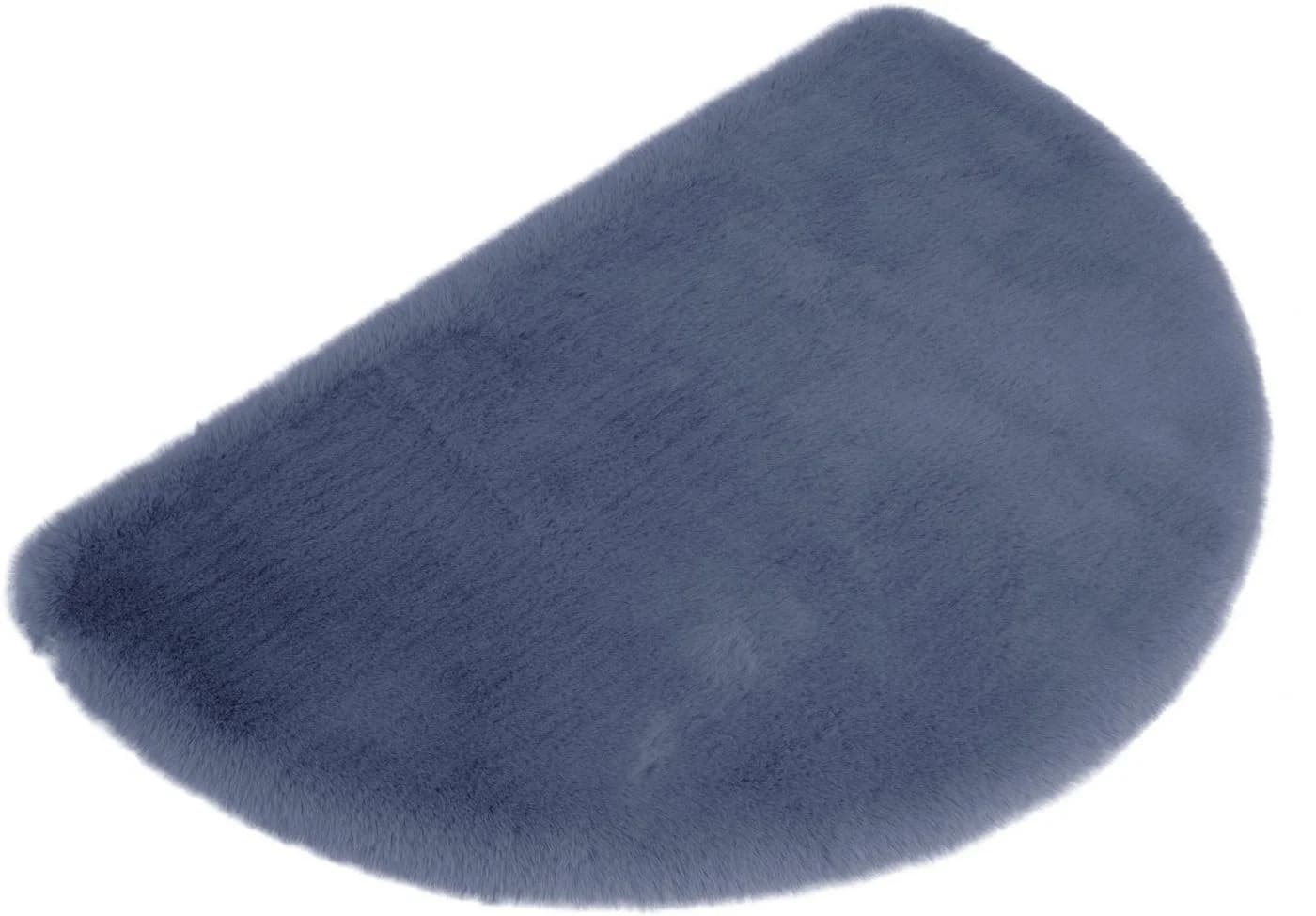 OTTO HOME Badematte Blau Kaninchenfell Haptik Rutschhemmend