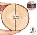 ElitVita 8-tlg. Holzscheiben Naturholz DIY Deko Basteln Bild 1