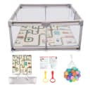 ElitVita Laufgitter Laufstall Baby Bunt mit Spielmatte Bild 2