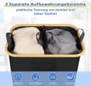 ElitVita Wäschebox 150L Schwarz Faltbar mit 2 Wäschesäcken Bild 4