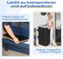 ElitVita Wäschebox 150L Schwarz Faltbar mit 2 Wäschesäcken Bild 5
