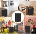 ElitVita Flaschensammler 160L Schwarz 2 Fächer mit Rollen Bild 3