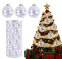 ElitVita Weihnachtsbaumkugel 24er Set Glas Transparent Irisierend Bild 2