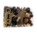 ElitVita Weihnachtskugeln Set 66-tlg Schwarz Gold PS-Kunststoff Bild 2