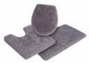 Möve Badematte Superwuschel Grau Mikrofaser 3-tlg. Set Bild 2
