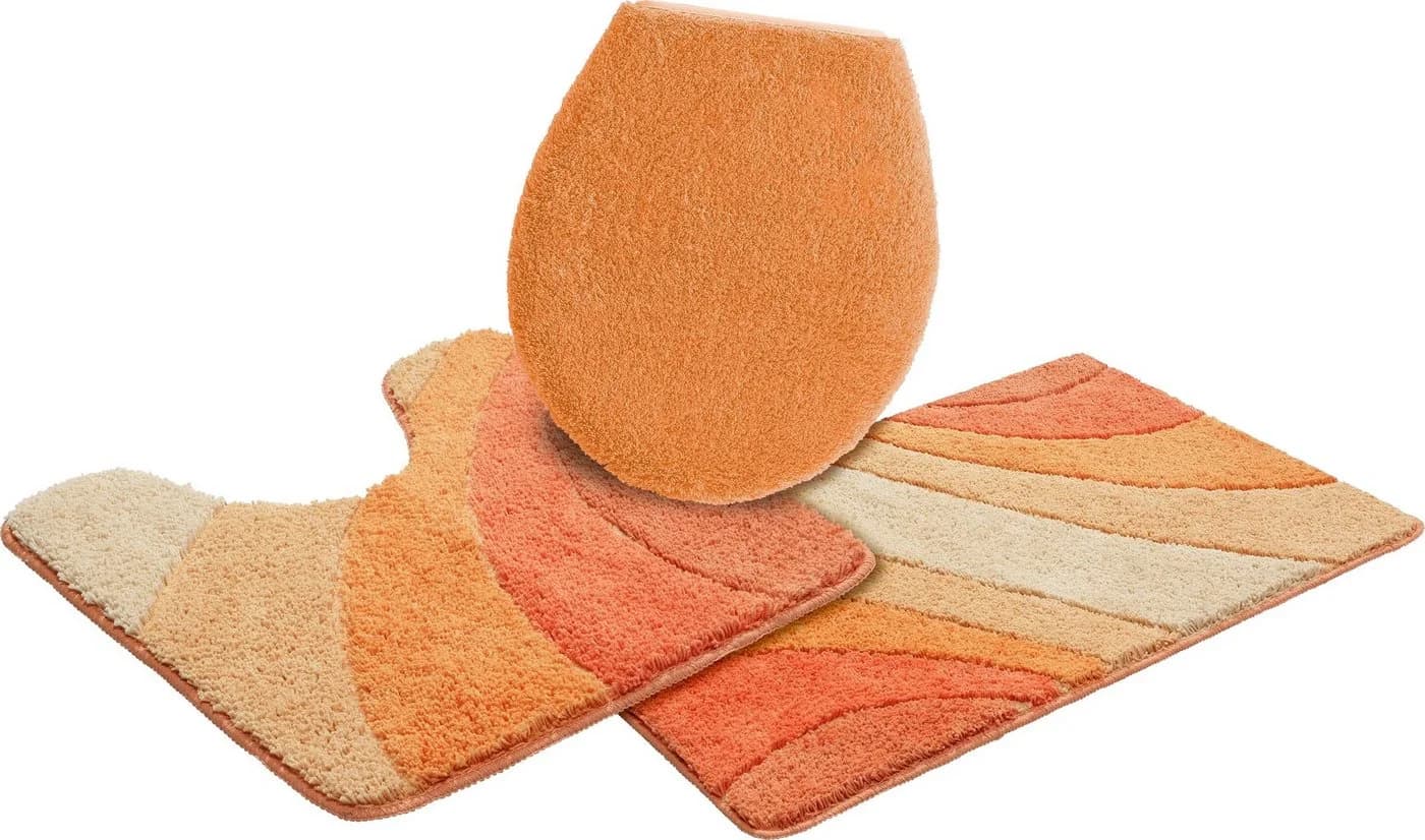 OTTO home Badematte Josie 3-tlg. Set Orange Polyester - Bild 2