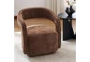 DEKKETO Polstersessel Chenille Lounge Sessel Moderner Drehsessel Bild 2