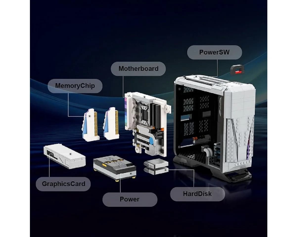 Pantasy i-Game PC 1.010 Teile Konstruktions-Spielset mit Beleuchtung - Bild 3