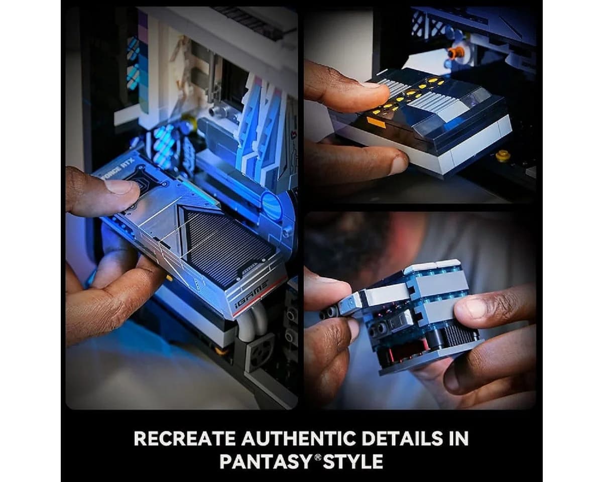 Pantasy i-Game PC 1.010 Teile Konstruktions-Spielset mit Beleuchtung - Bild 4