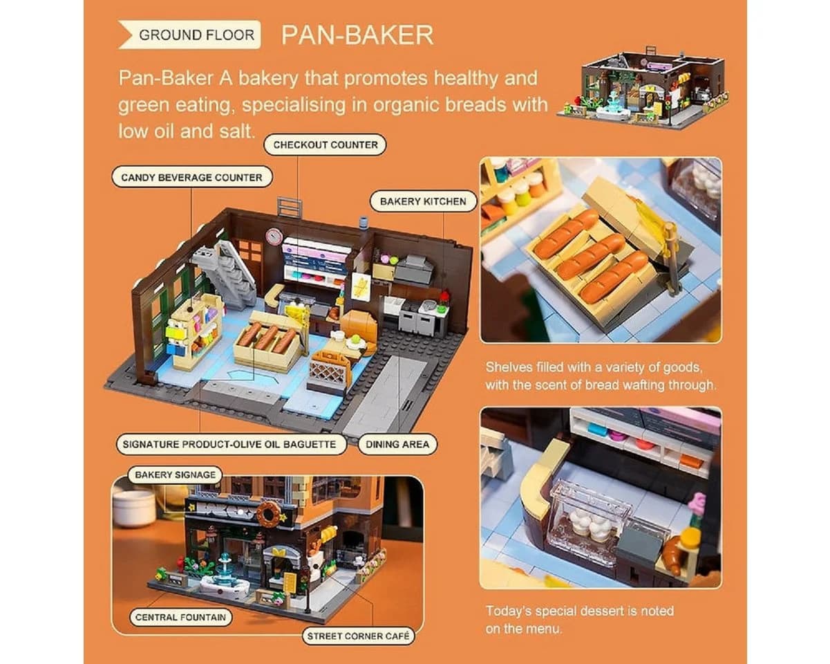 Pantasy The Bakery Modular Building Set 2.663 Teile - Bild 3