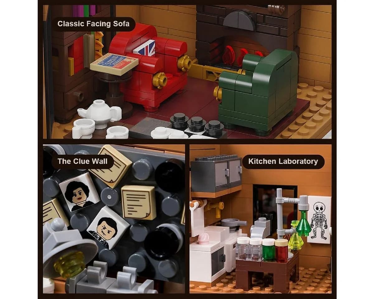 Pantasy 85014 Sherlock Holmes Bauset Baker Street 221B Apartment 42 cm - Bild 3