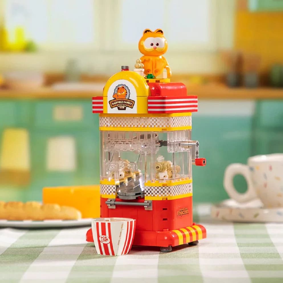 Pantasy 86810 Garfield Popcornmaschine 300 Teile Klemmbaustein Set