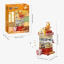 Pantasy 86810 Garfield Popcornmaschine 300 Teile Klemmbaustein Set Bild 3