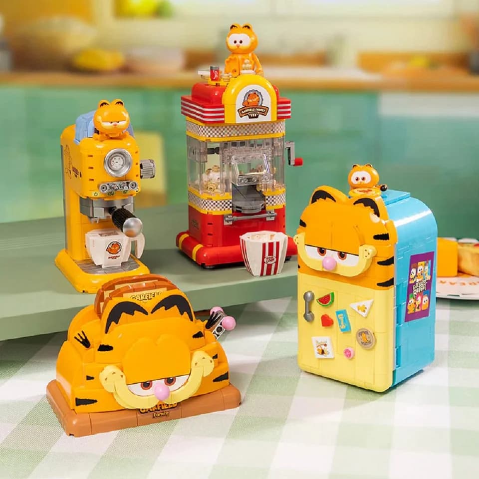 Pantasy 86810 Garfield Popcornmaschine 300 Teile Klemmbaustein Set - Bild 4