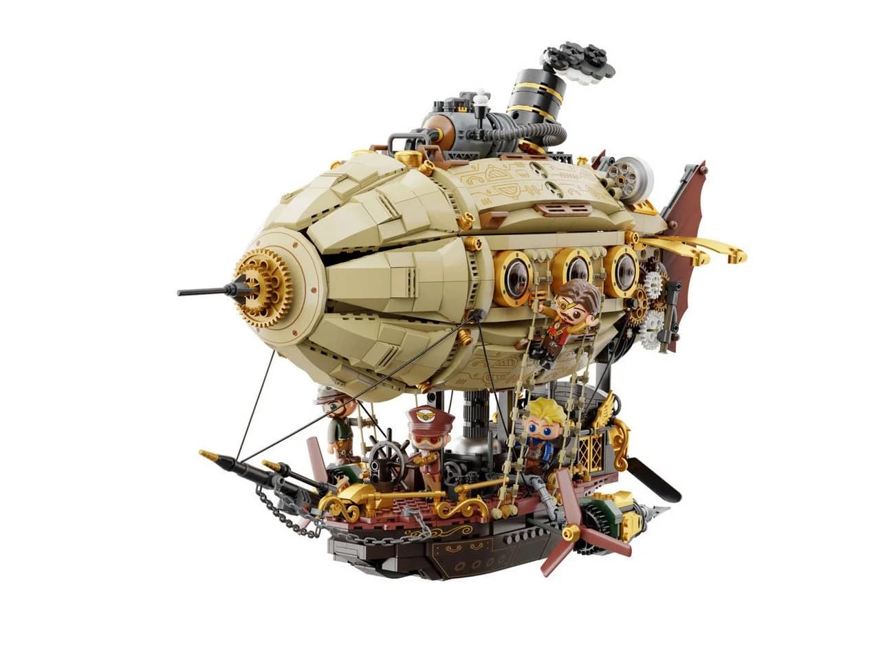Pantasy Steampunk Luftschiff 1.949 Teile Klemmbausteine Konstruktions-Spielset - Bild 2