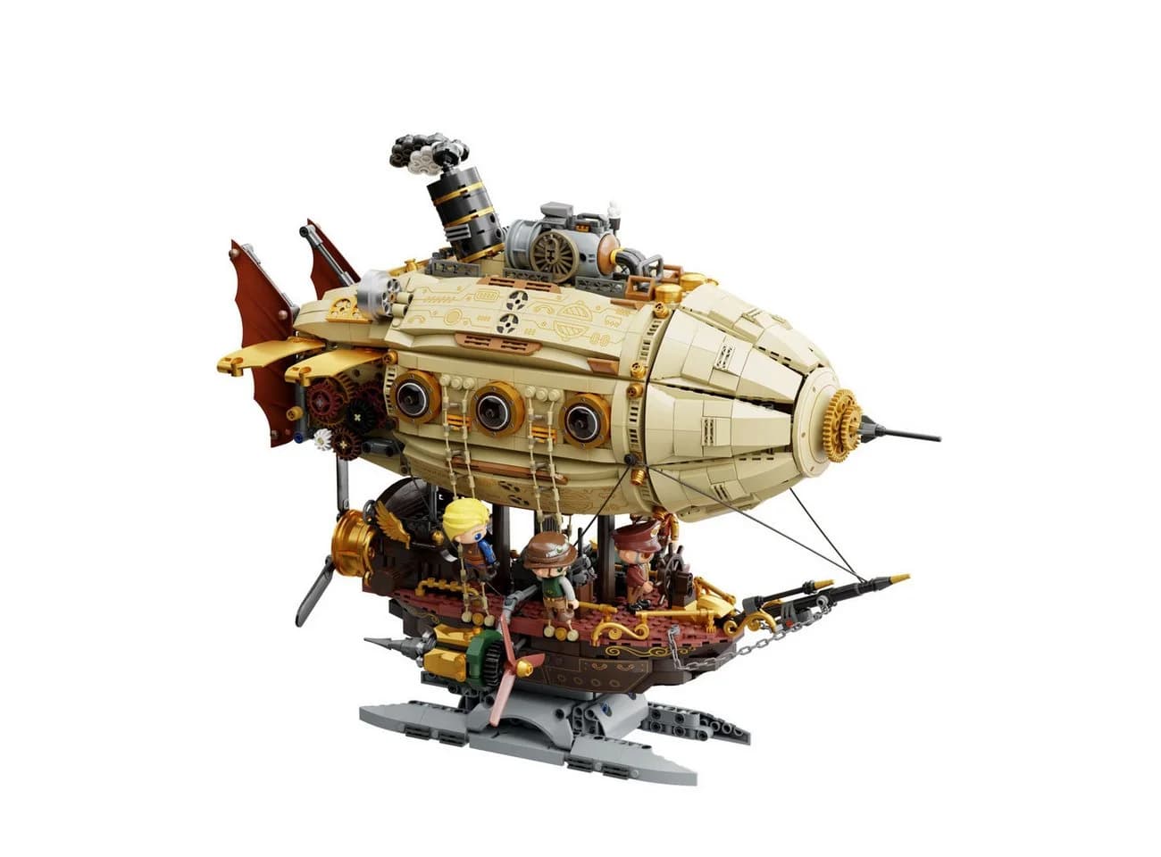 Pantasy Steampunk Luftschiff 1.949 Teile Klemmbausteine Konstruktions-Spielset - Bild 5