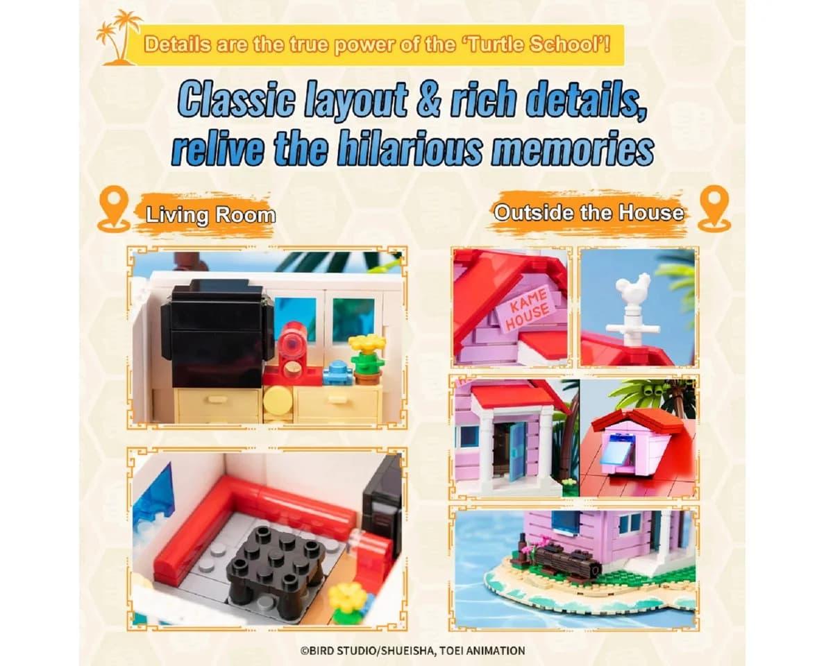 Pantasy 87002 Kame Haus Dragonball 600 Teile Konstruktions-Spielset - Bild 5