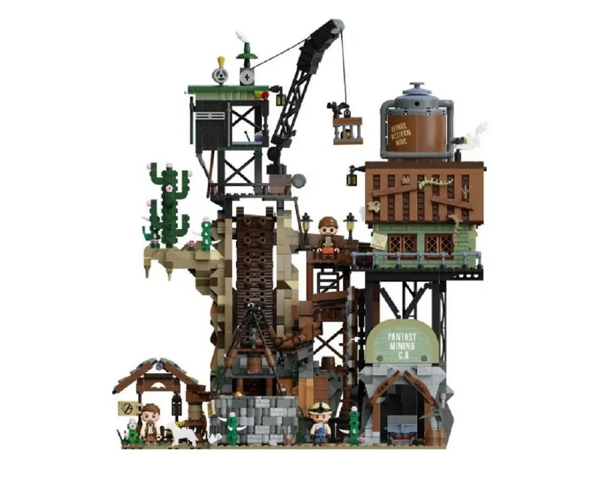 Pantasy 85025 Western Goldmine 2.990 Teile Klemmbausteine Konstruktions-Spielset - Bild 5