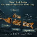 Pantasy 85029 The Nautilus Steampunk U-Boot 2252 Teile Konstruktions-Spielset Bild 4