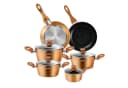 HOMELUX Topf-Set 10-tlg. Induktion Aluminiumguss Gold Antihaft Bild 2