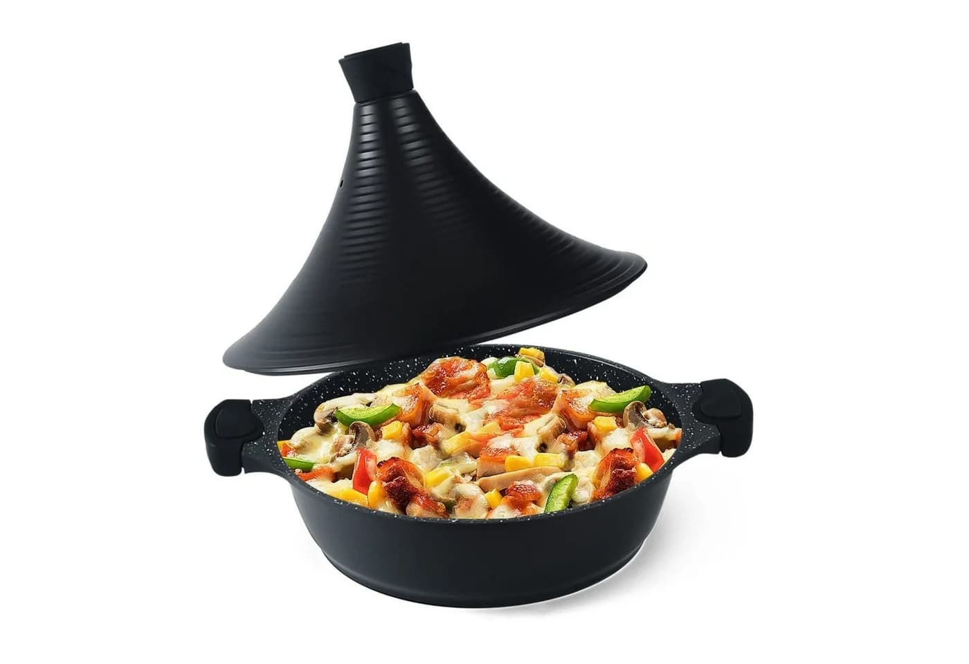 Scheffler Dampfgartopf Tajine Topf Schwarz Aluminium Induktion - Bild 2