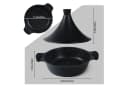 Scheffler Dampfgartopf Tajine Topf Schwarz Aluminium Induktion Bild 5