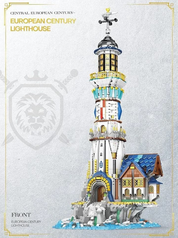 Reobrix Leuchtturm LED-Beleuchtung Konstruktionsspielsteine 3228 St - Bild 5