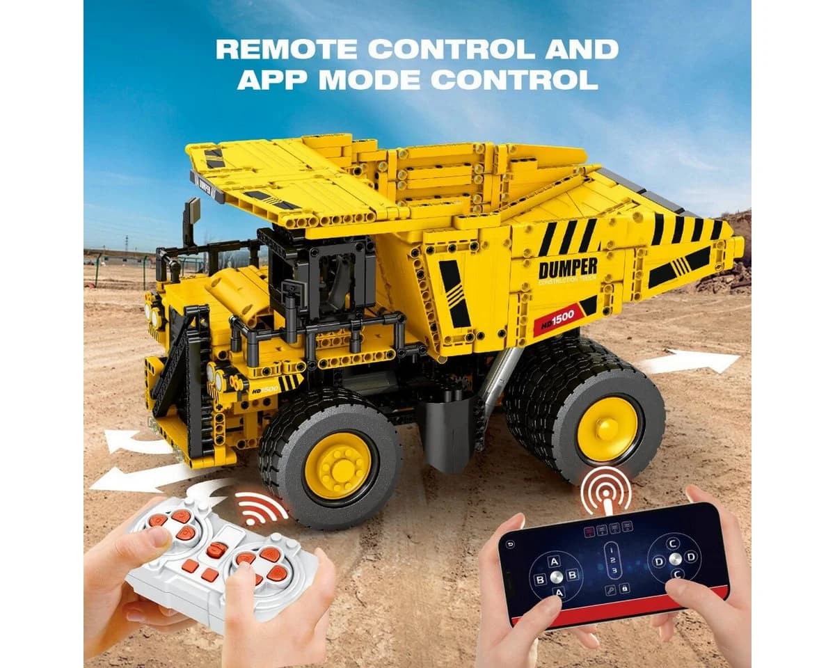 Reobrix RC Muldenkipper Bausatz 1622 Teile Motorisiert - Bild 4