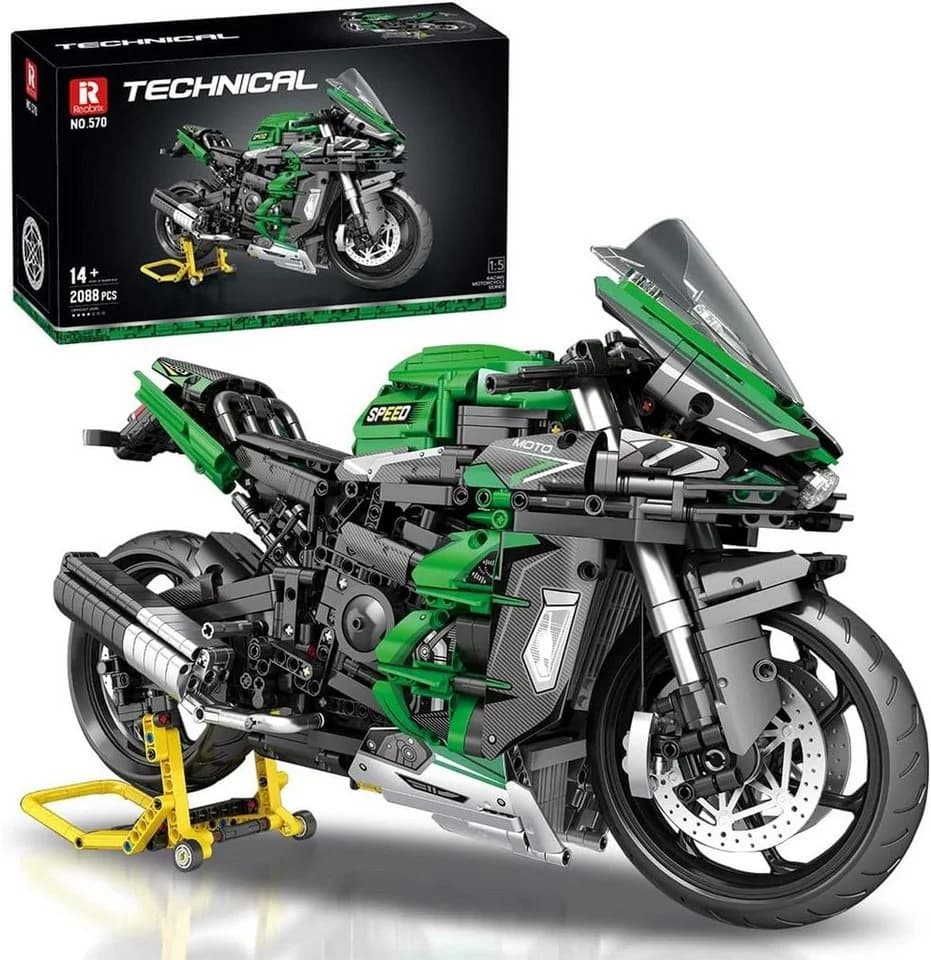 Reobrix 570 Kawasaki Technik Modell 2088 St Konstruktionsspielsteine - Bild 2