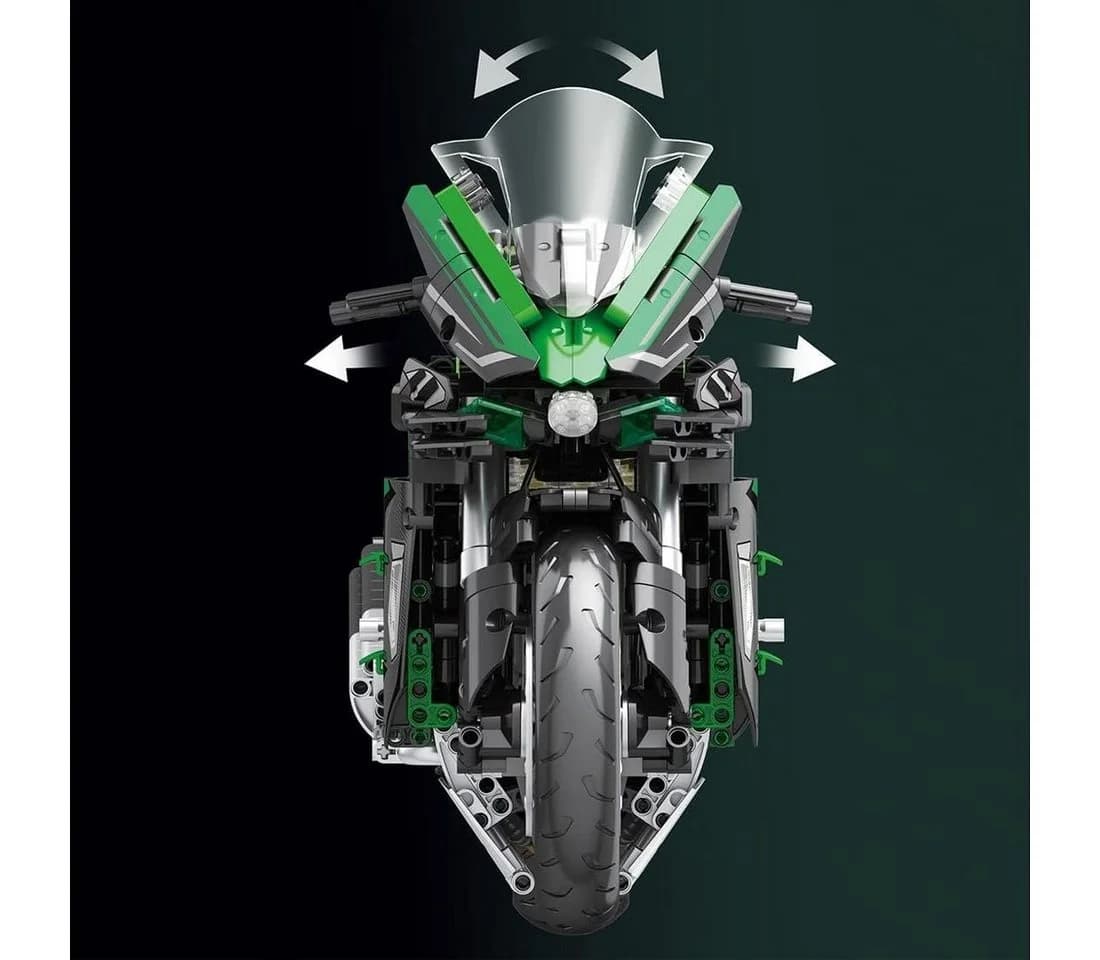 Reobrix 570 Kawasaki Technik Modell 2088 St Konstruktionsspielsteine - Bild 5