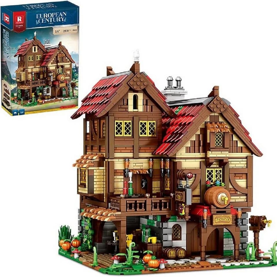 Reobrix 66018 mittelalterliche Taverne 2.868 Teile Bauset - Bild 2