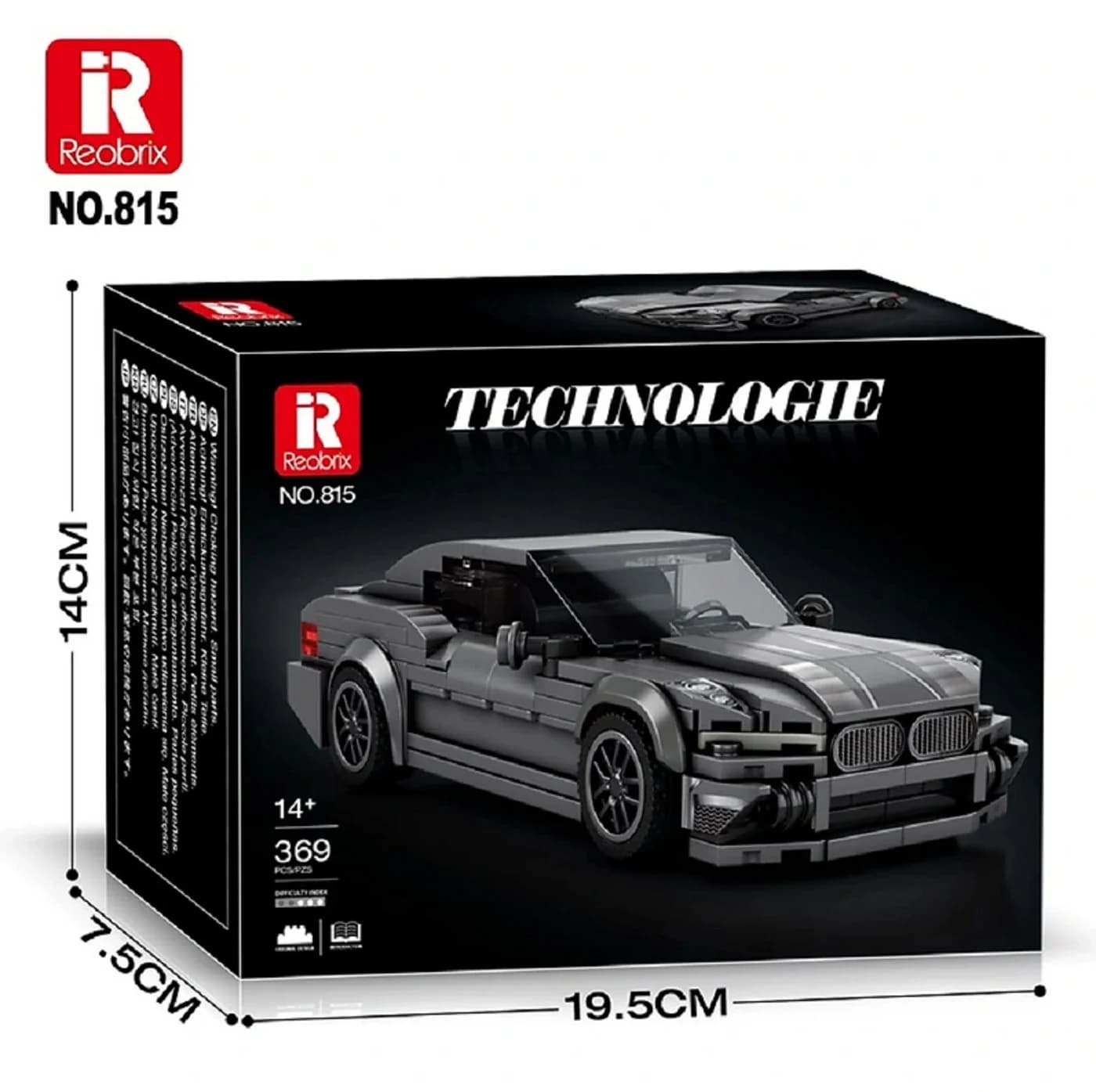 Reobrix 815 M3 Sportcar Speed Champion 369 Teile Konstruktions-Spielset - Bild 5