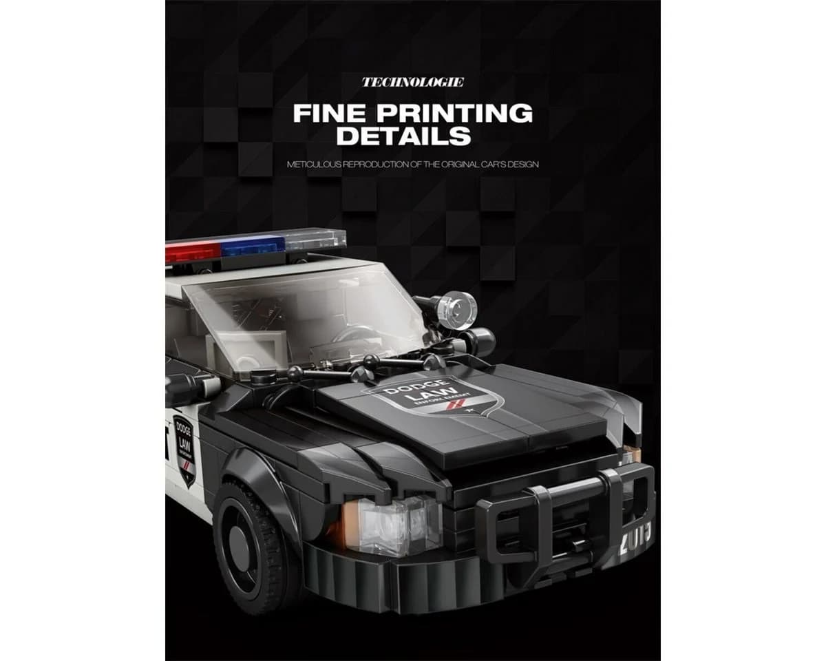 Reobrix 816 Polizeiwagen 1:24 Klemmbaustein Auto 404 Teile - Bild 3