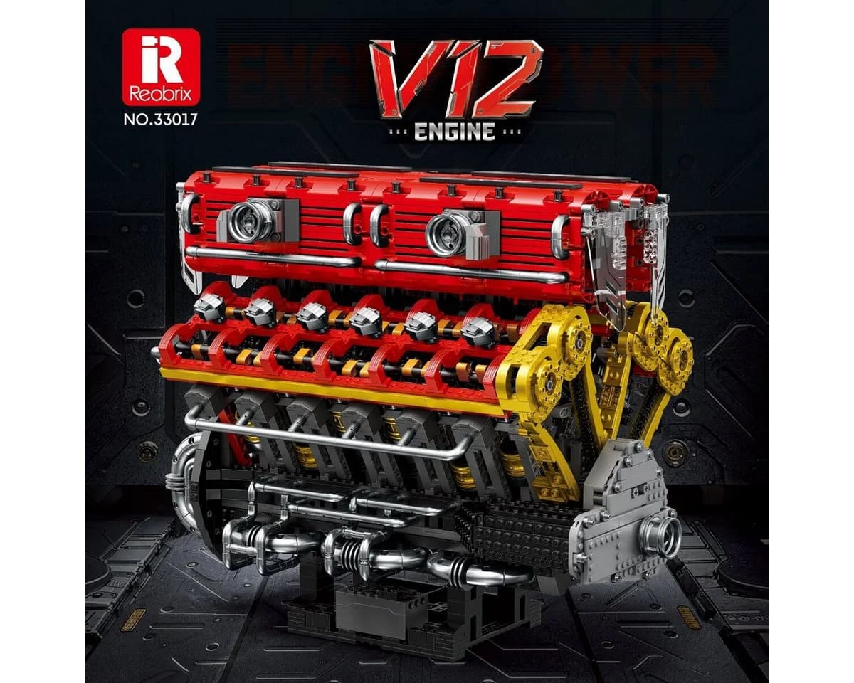 Reobrix V12 Motor Klemmbaustein Modell 4719 Teile Technik - Bild 2