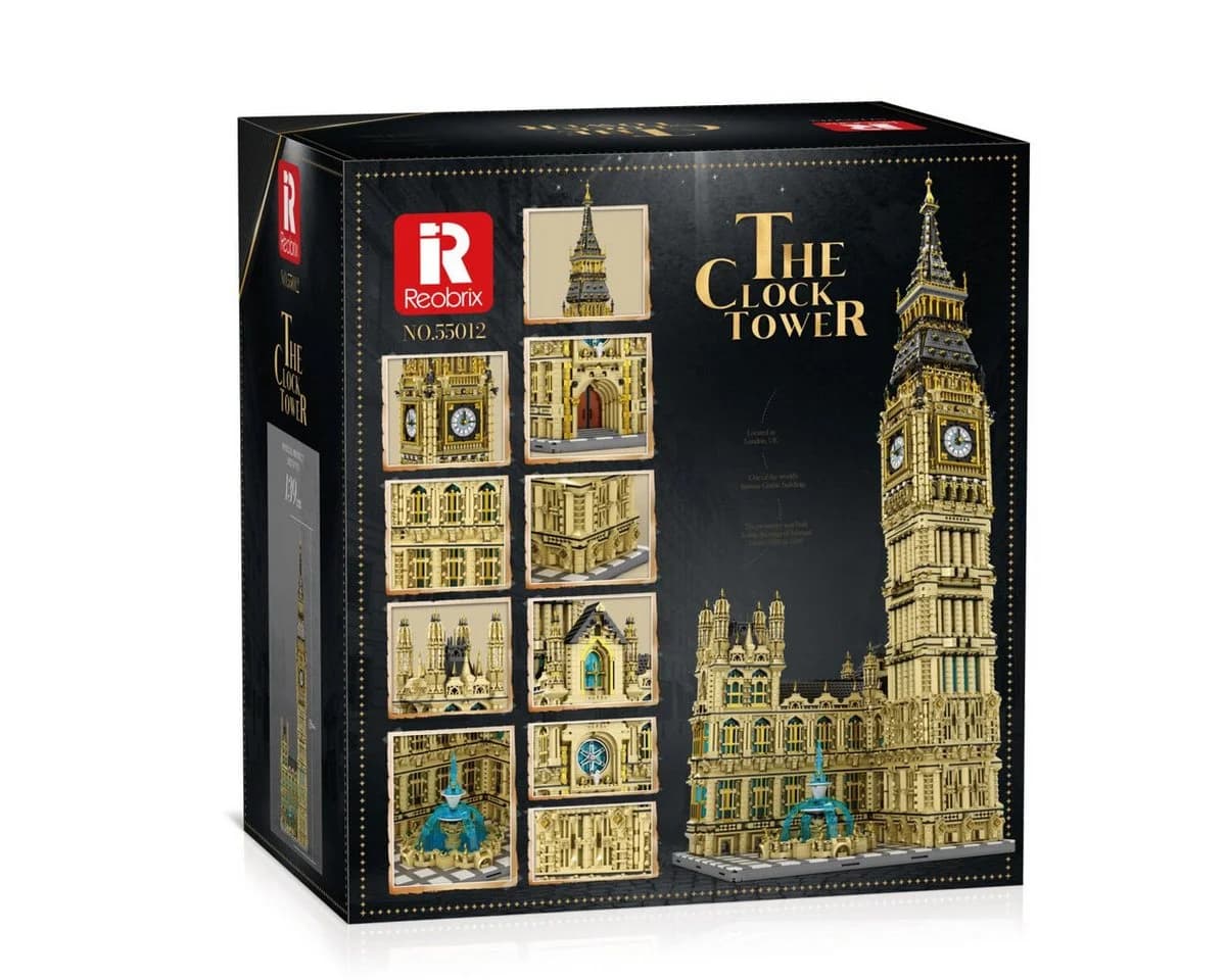 Reobrix 55012 Big Ben Klemmbaustein Set 825 Teile Gold - Bild 3