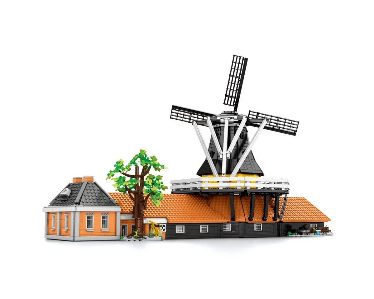 Reobrix 55019 Windmühle Klemmbaustein Set 801 Teile Rosa - Bild 3