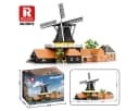 Reobrix 55019 Windmühle Klemmbaustein Set 801 Teile Rosa Bild 5